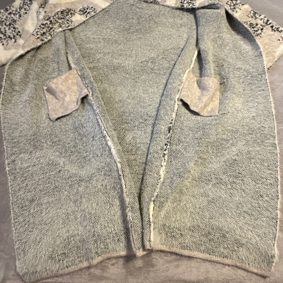 Anthropologie Winter Walk Fuzzy Kimono Open Long Cardigan Cottagecore Cozy - Picture 2 of 4